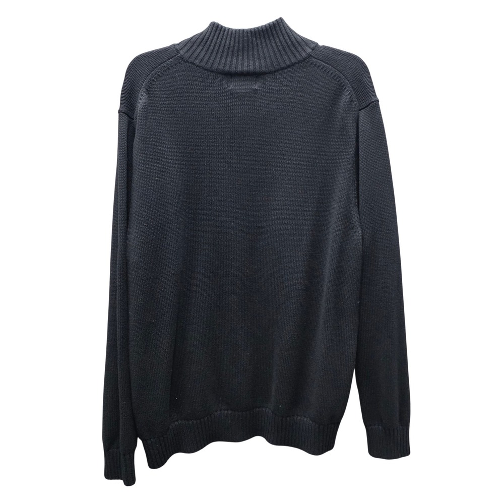 LL Bean Mens XL Navy Blue 100% Cotton Quarter Zip Pullover Sweater 287736 - Picture 2 of 6
